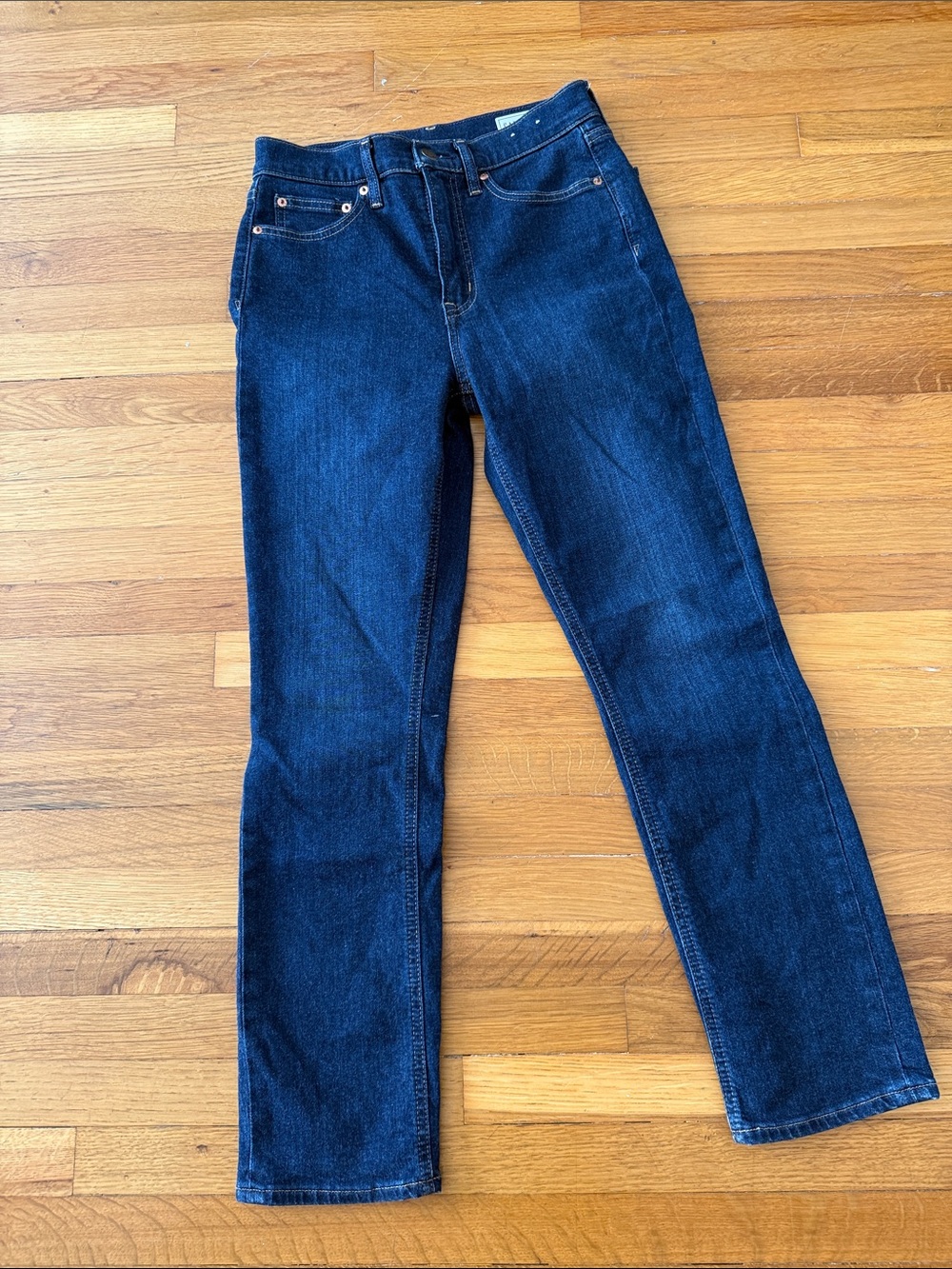 GAP Dark Blue Straight-Leg Women's Jeans